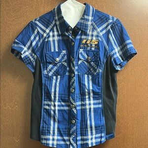 Harley-Davidson Blue Plaid Casual Shirt